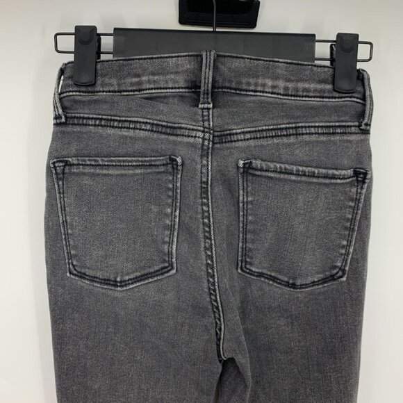 Old Navy Jeans Kids Girls Gray Ballerina Jeggings Skinny Distressed Fray - Picture 7 of 9